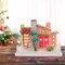 Cody Foster 7.0 Inch Pink Palm Spring House Christmas Putz House , Christmas Decor Mid Century Modern